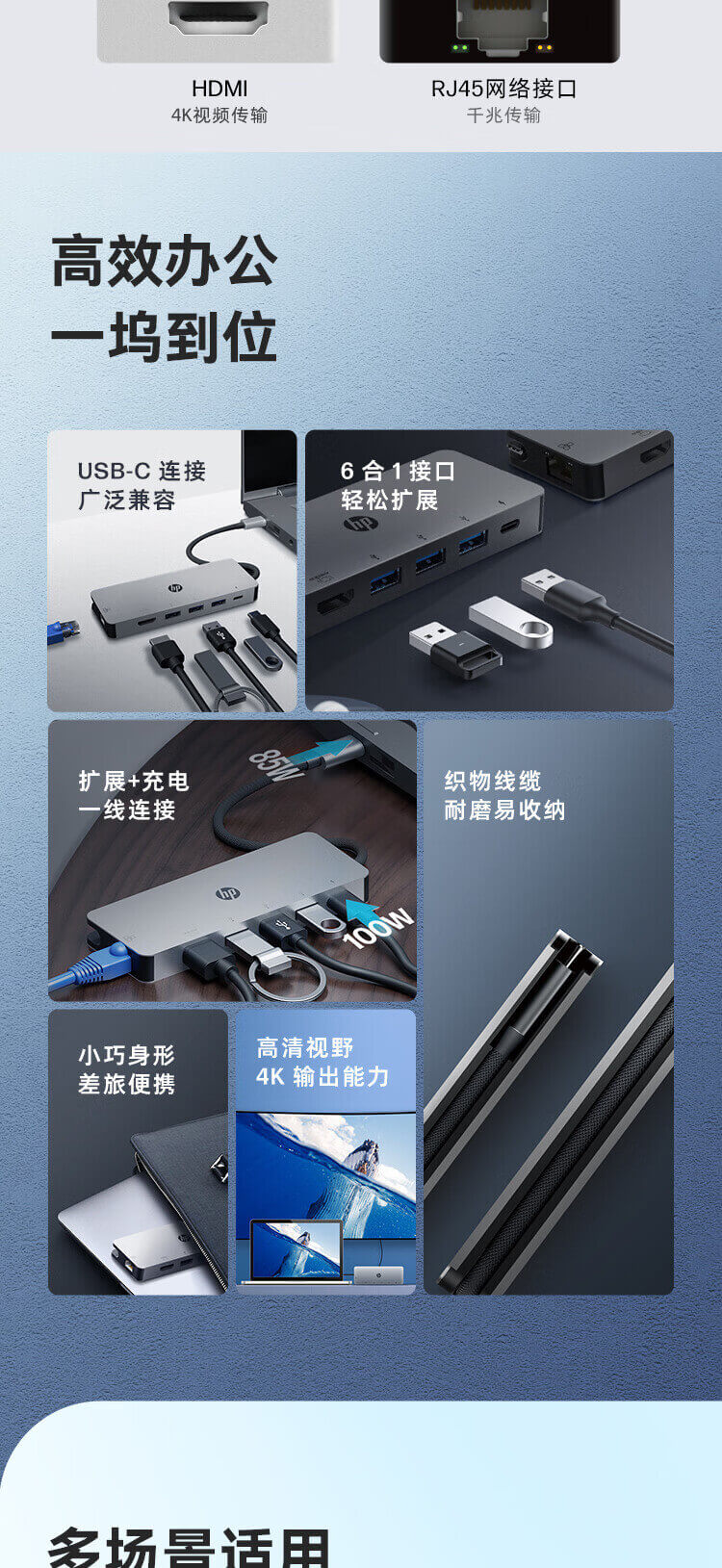 惠普(HP) 6合一扩展坞