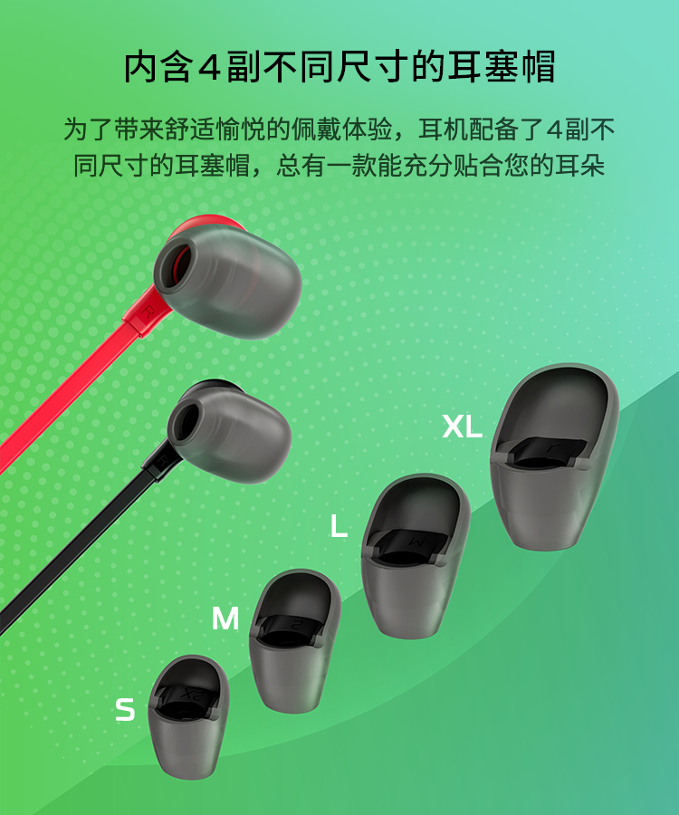 极度未知(HyperX) Cloud Earbuds II 云雀2 入耳式游戏耳机 (红色)