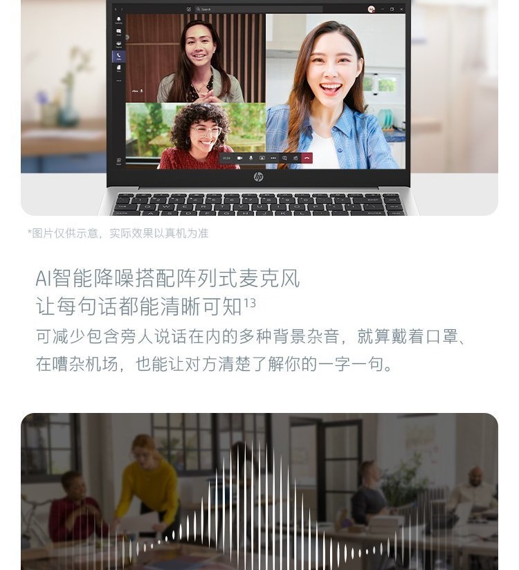 惠普(HP)锐14 14英寸商务笔记本电脑 - 银色