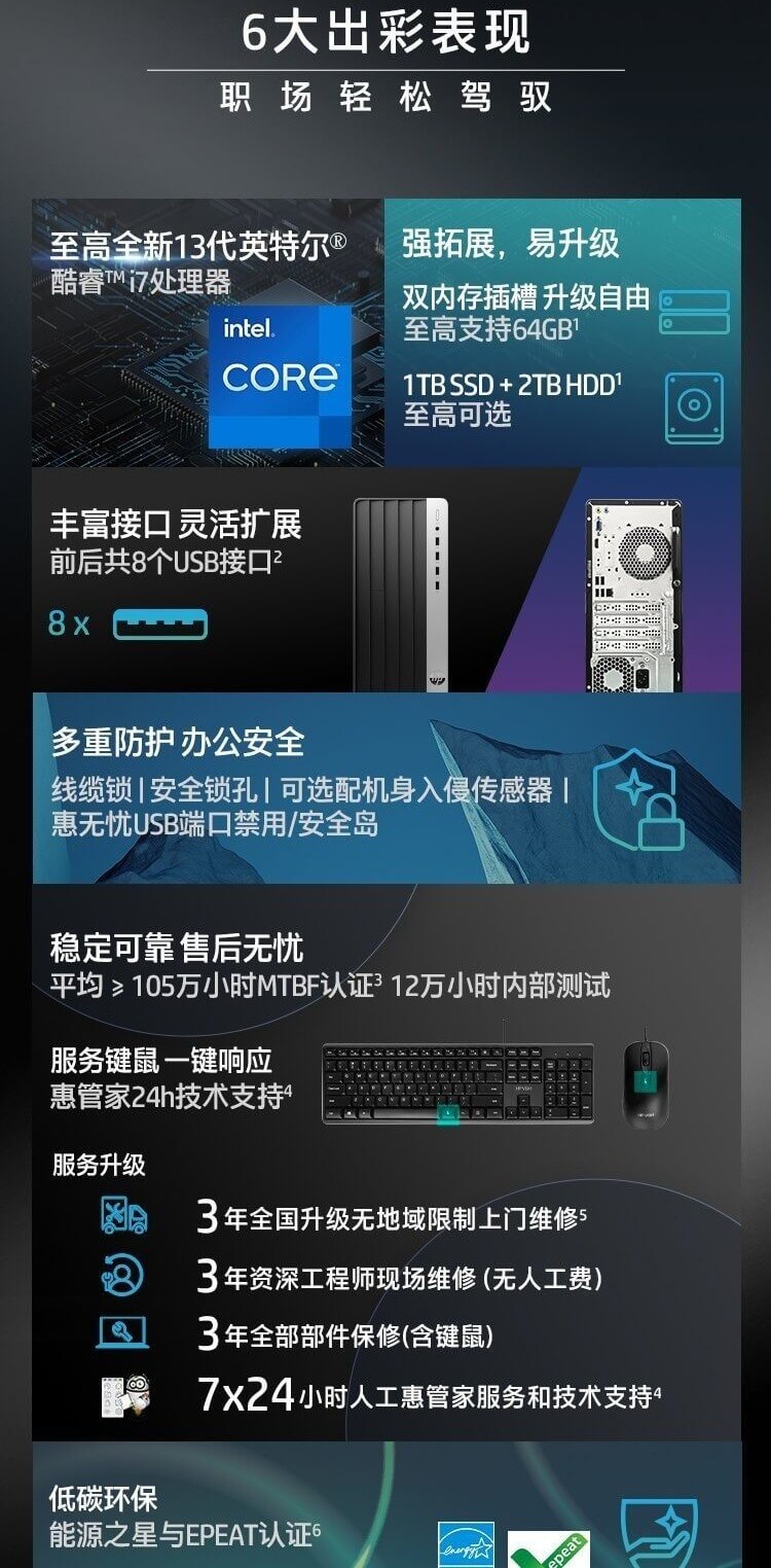 惠普(HP)战99 台式机电脑