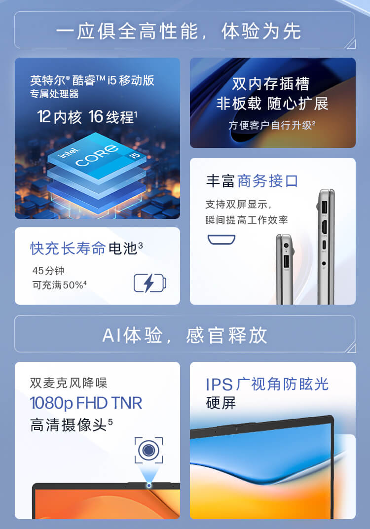 惠普(HP) 锐14 14英寸轻薄笔记本电脑