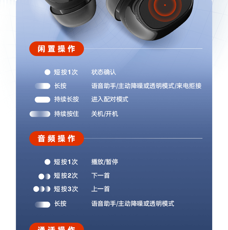 博诣 POLY 战Free 20 全场景真无线AI蓝牙耳机 - 灰色