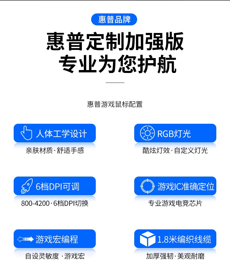 HP Water IM 可伸缩鼠标