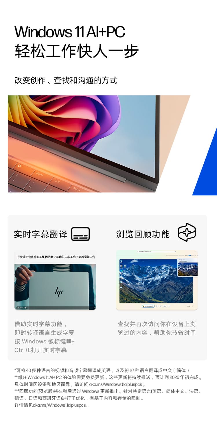 惠普 (HP) 战66+ 14英寸商务笔记本电脑 - 银色