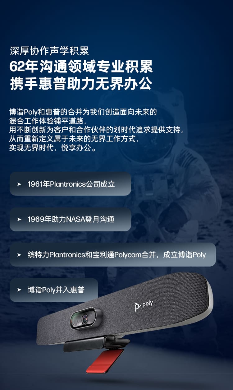 博诣 POLYSTUDIO R30视频会议麦克风会议摄像头一体机