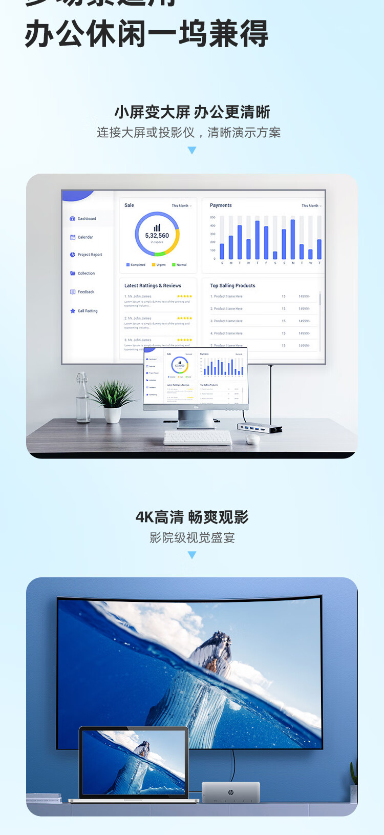 惠普(HP) 6合一扩展坞