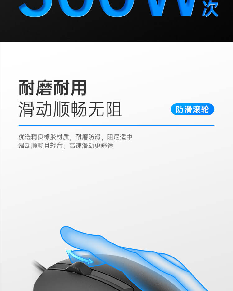 惠普 (HP) 战66有线办公鼠标