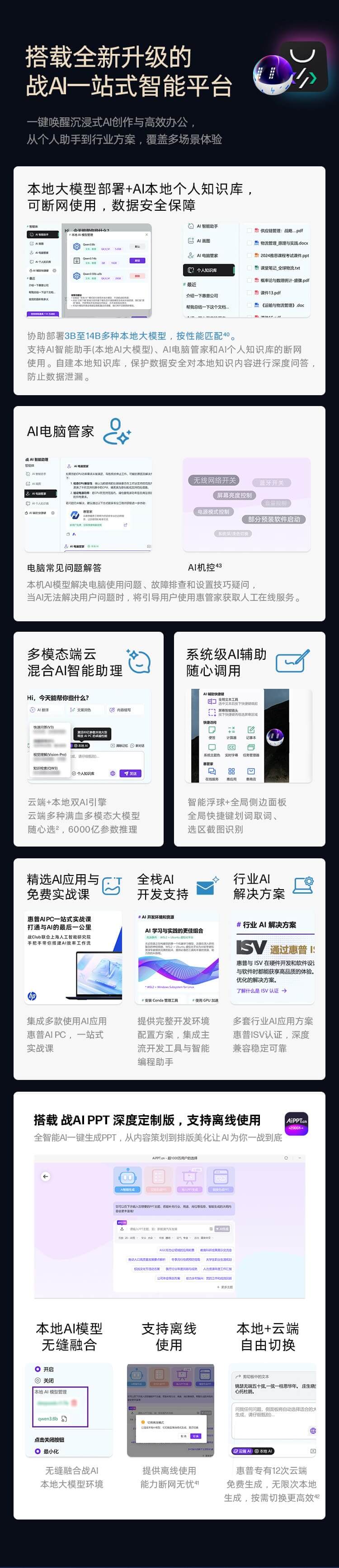惠普 (HP) 战X Ultra 14英寸AI笔记本电脑 - 蓝色