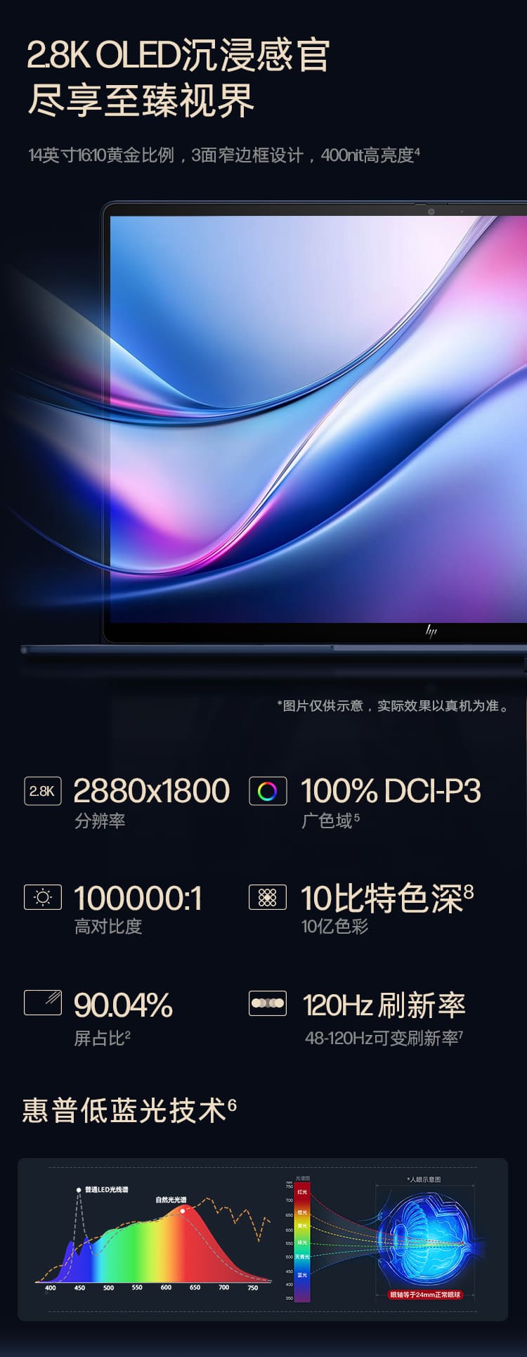 惠普 (HP) 战X Ultra 14英寸AI笔记本电脑 - 蓝色