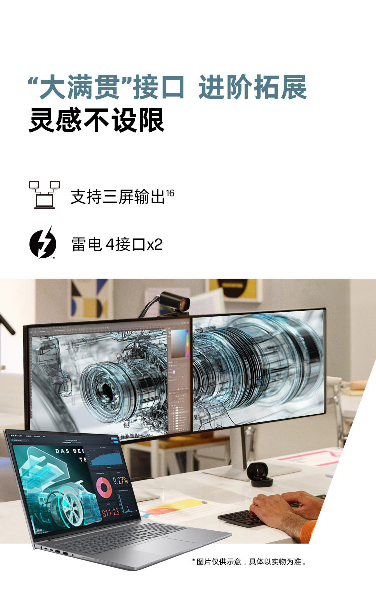 惠普 (HP) 战99 16英寸商务笔记本电脑 - 灰色