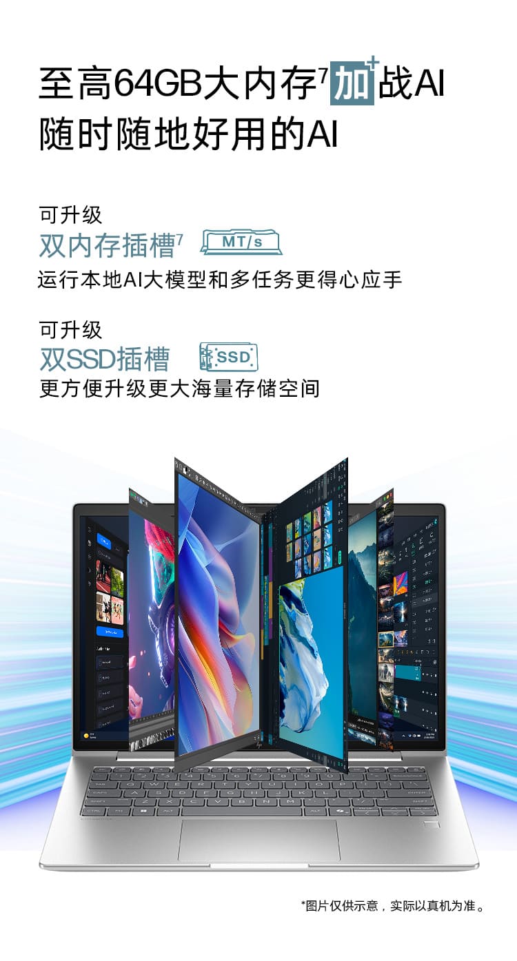 惠普 (HP) 战66+ 14英寸商务笔记本电脑 - 银色