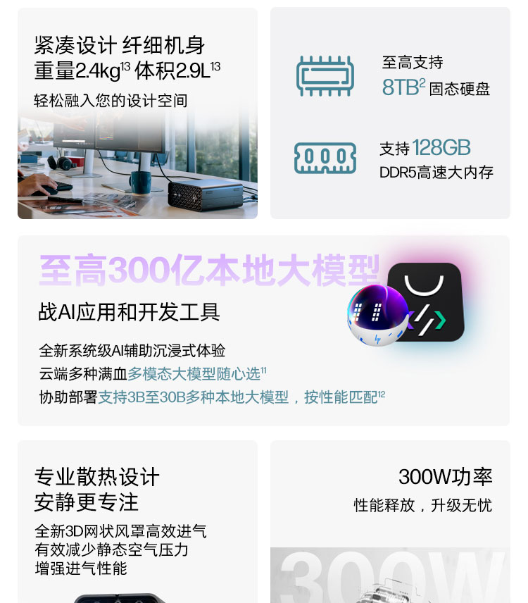 惠普 (HP) Z2 Mini G1a工作站台式机电脑