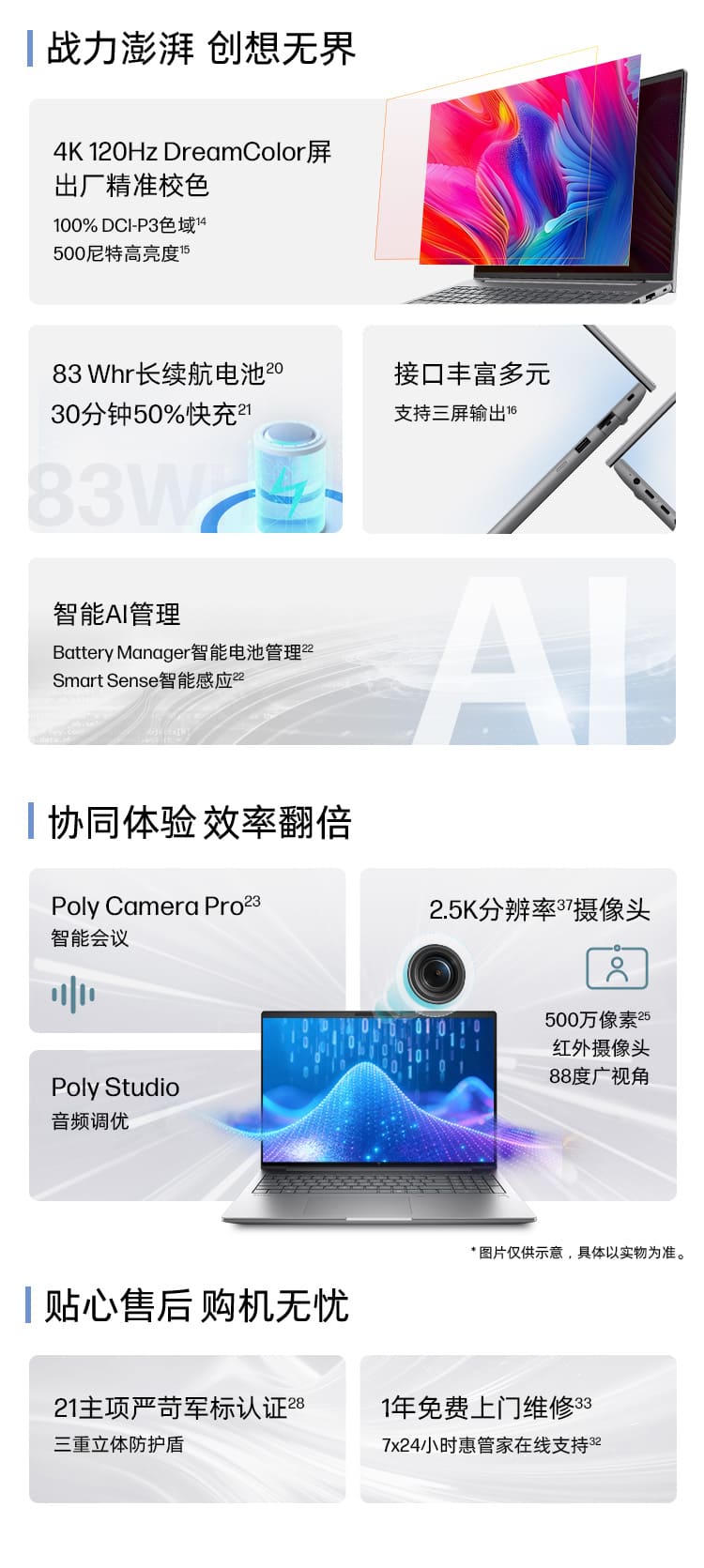 惠普 (HP) 战99 16英寸商务笔记本电脑 - 灰色