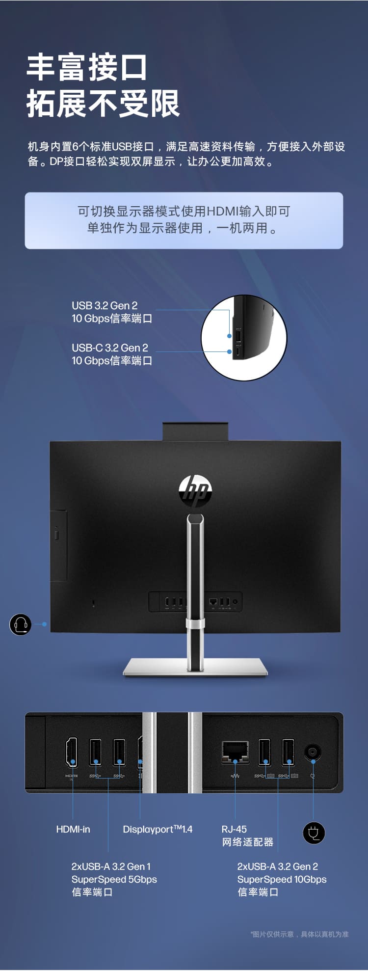 惠普 (HP) 战99 23.8英寸一体台式机电脑