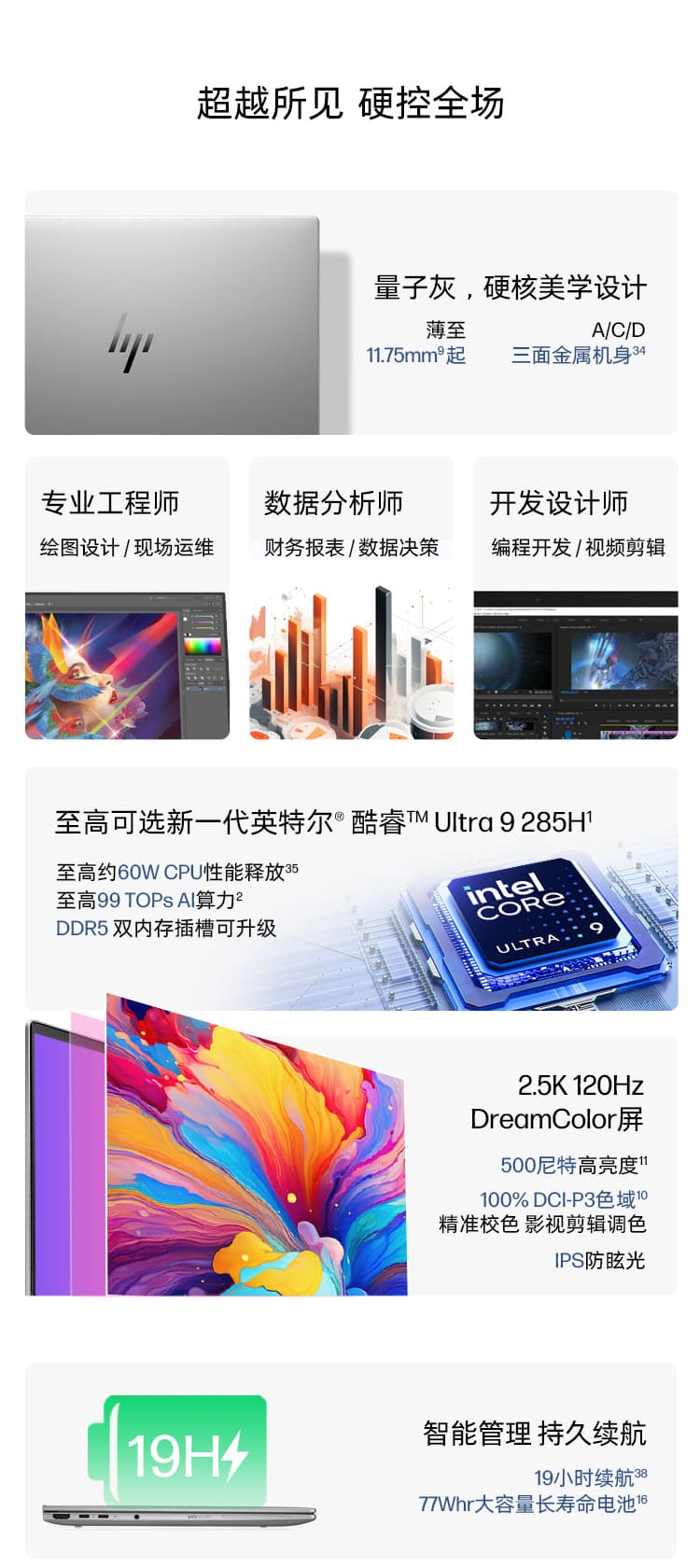 惠普 (HP) 战X 14英寸移动工作站 - 灰色