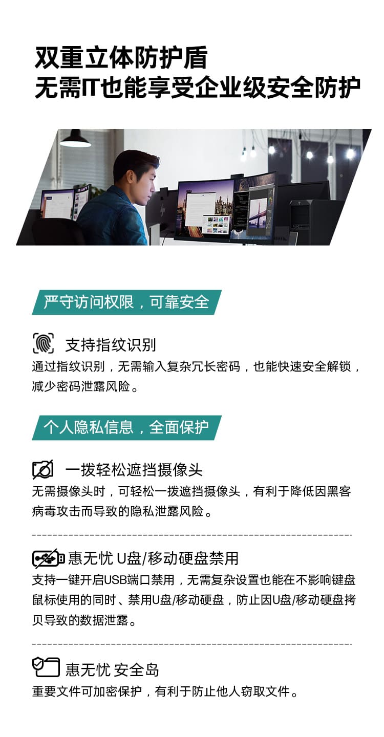 惠普 (HP) 锐14 14英寸商务笔记本电脑 - 银色