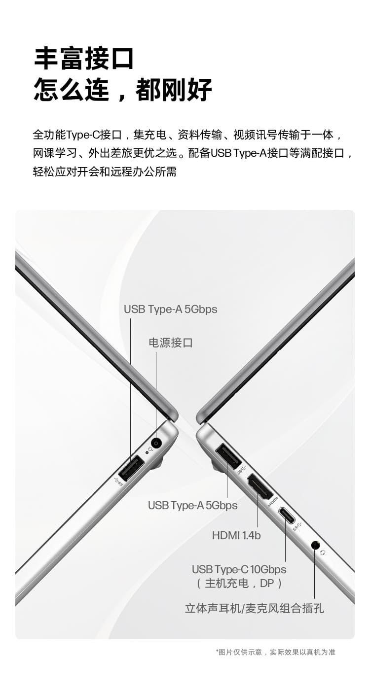 惠普 (HP) 锐14 14英寸商务笔记本电脑 - 银色