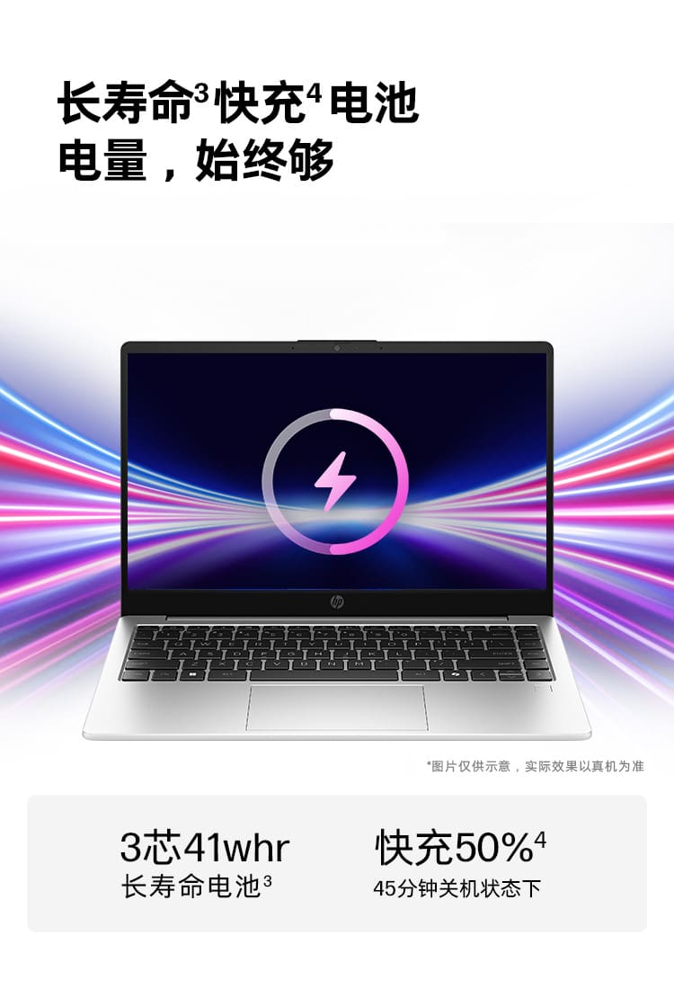 惠普 (HP) 锐14 14英寸商务笔记本电脑 - 银色