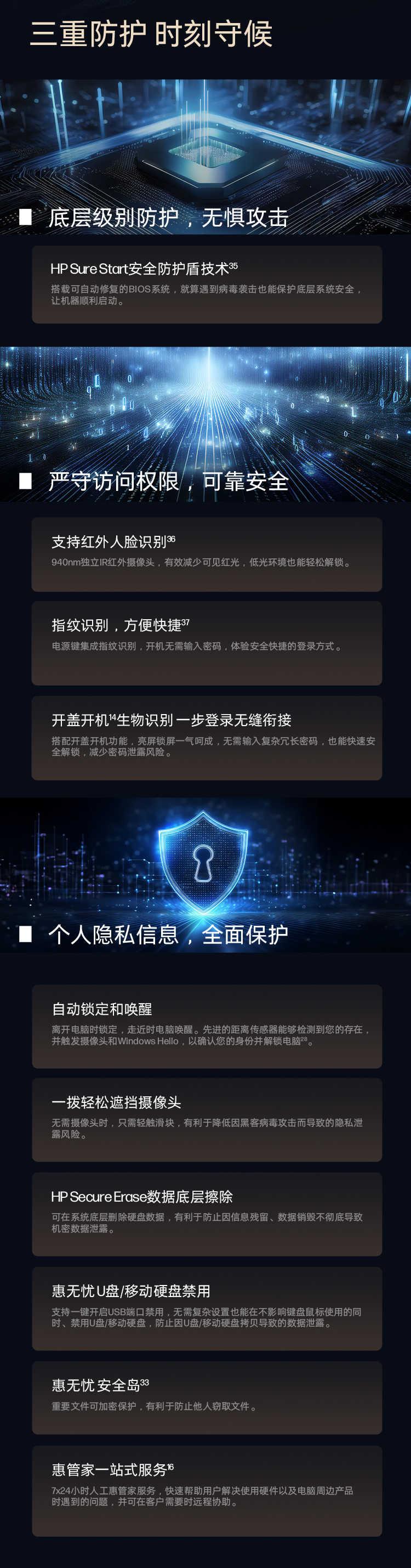 惠普 (HP) 战X Ultra 14英寸AI笔记本电脑 - 蓝色