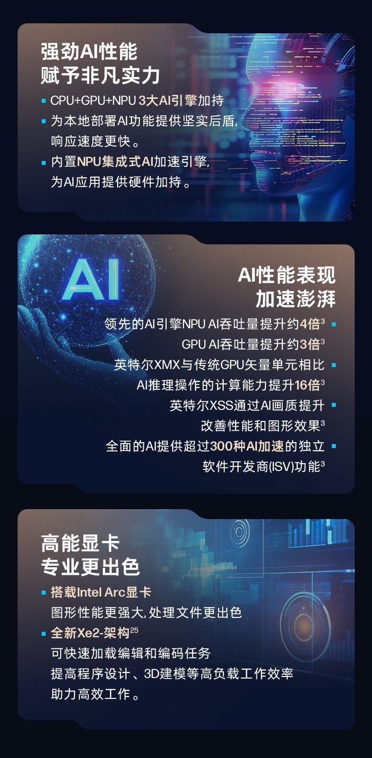 惠普 (HP) 战X Ultra 14英寸AI笔记本电脑 - 蓝色