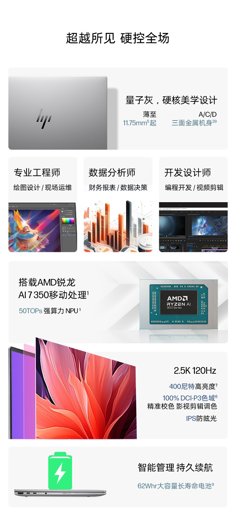 惠普 (HP) 战X 14英寸移动工作站 - 银色