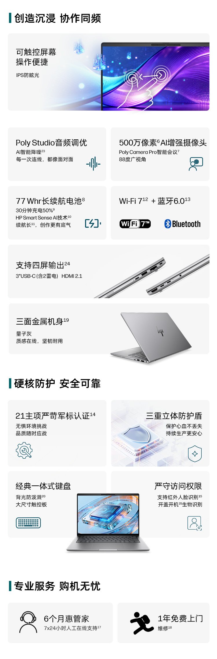 惠普 (HP) 战99 Air 14英寸移动工作站 - 灰色