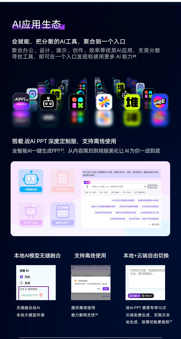 惠普 (HP) 战99 Air 14英寸 AI笔记本电脑 - 灰色