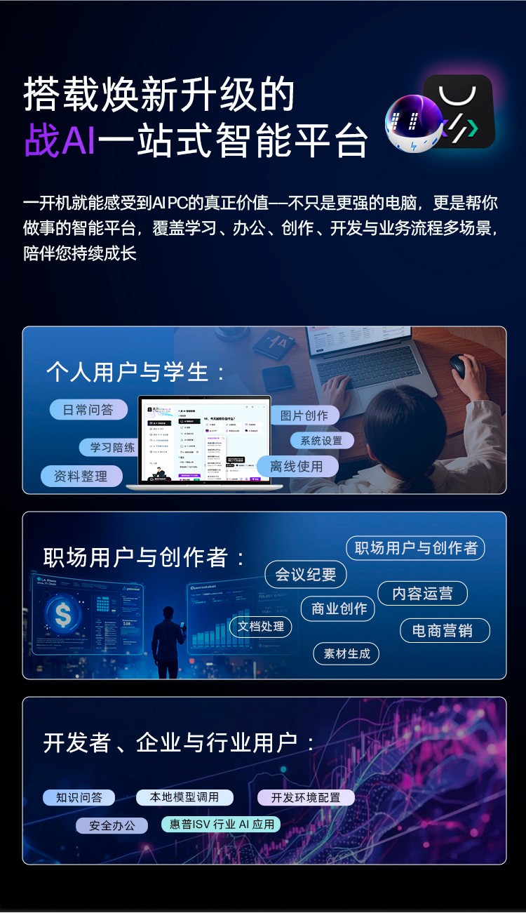 惠普 (HP) 战99 Air 14英寸 AI笔记本电脑 - 灰色