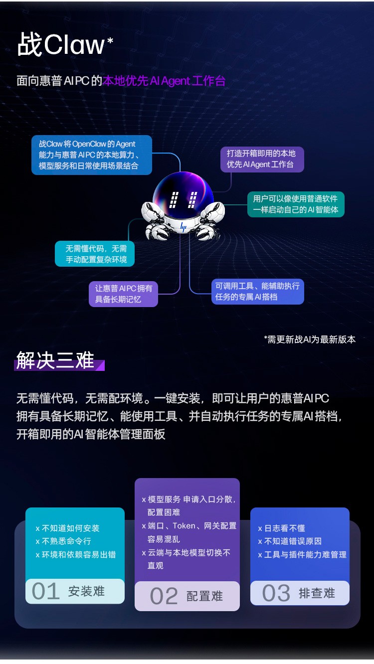 惠普 (HP) 战99 Air 16英寸 AI笔记本电脑 - 灰色