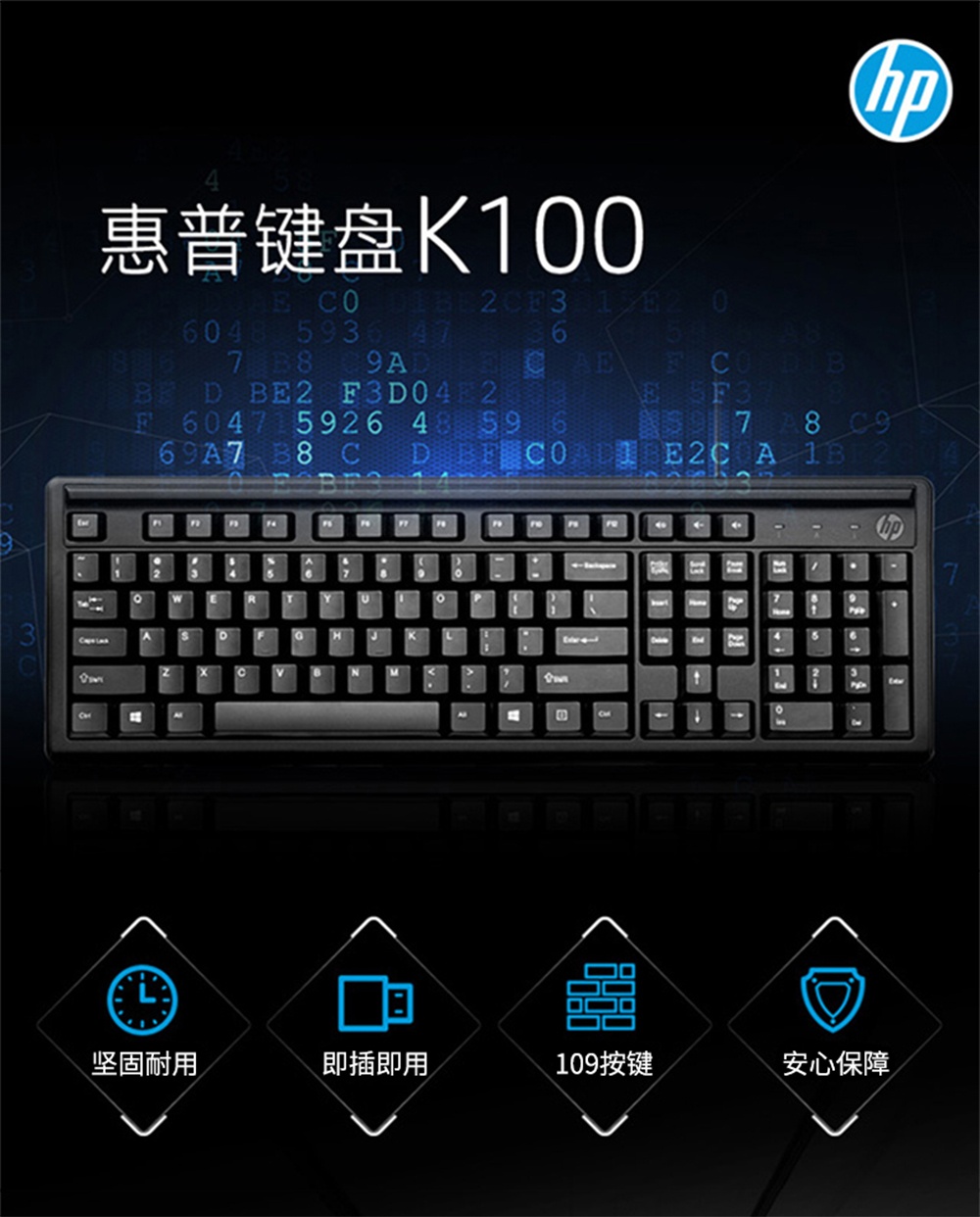 惠普 (HP) 100单键盘