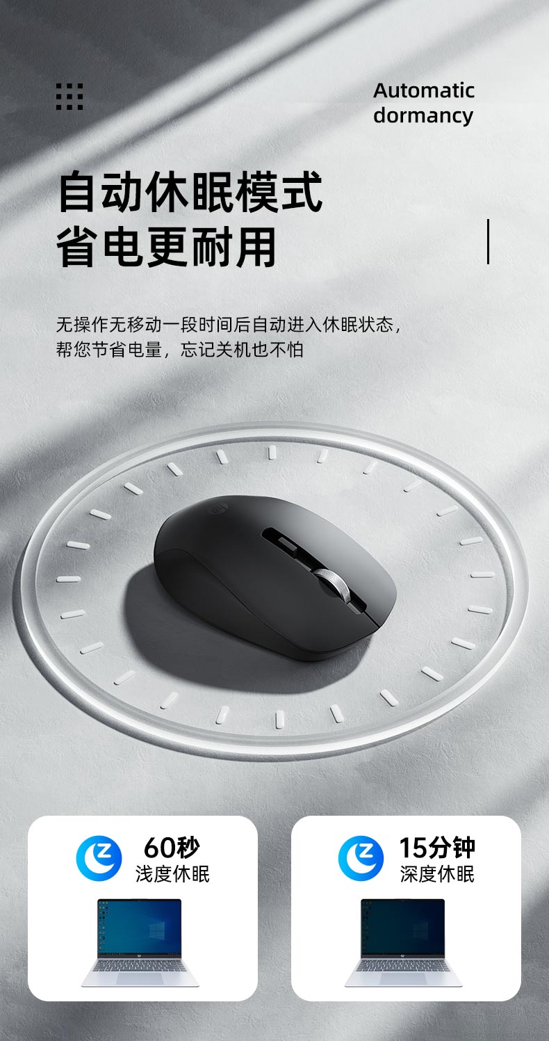 惠普 (HP) S10000 Plus白色无线办公鼠标