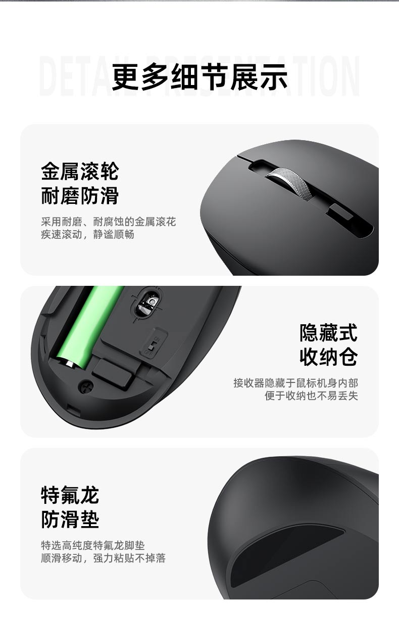 惠普 (HP) S10000 Plus白色无线办公鼠标