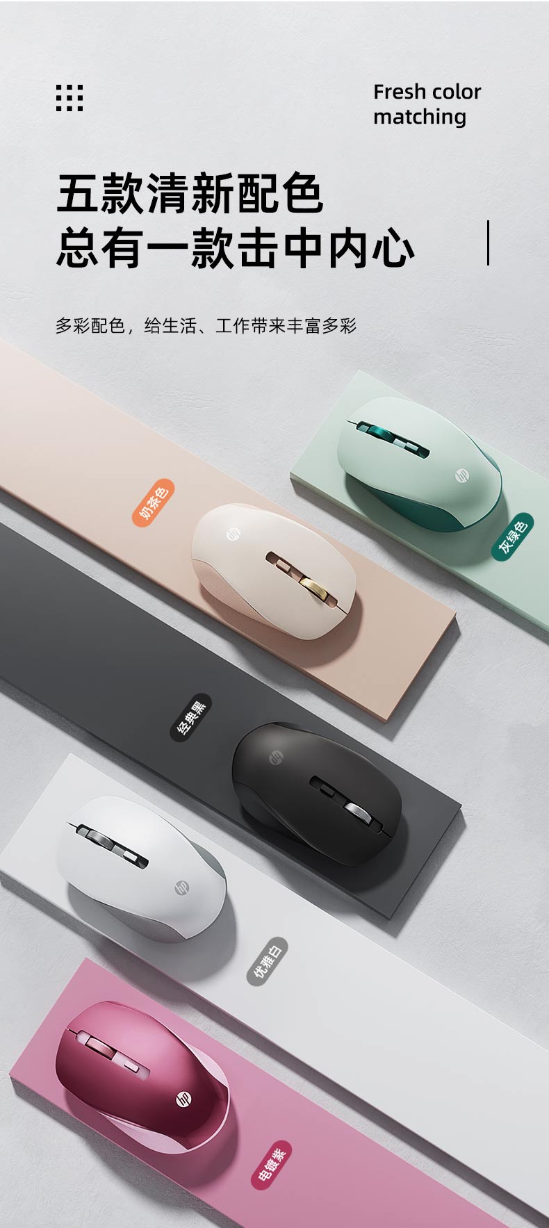 惠普 (HP) S10000 Plus白色无线办公鼠标