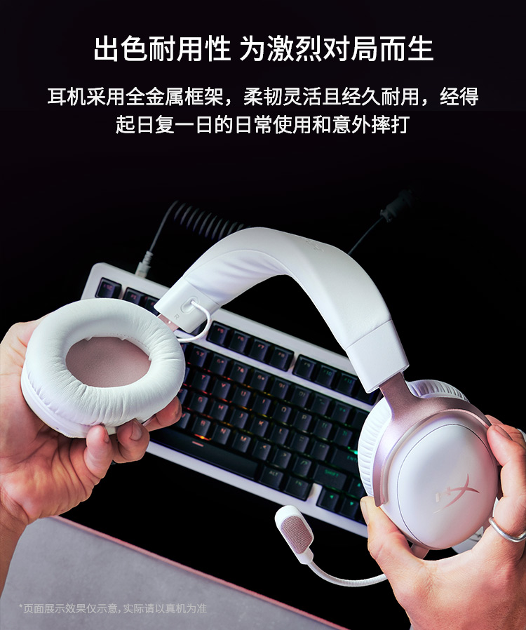 极度未知(HyperX) Cloud III 游戏耳机（白色）
