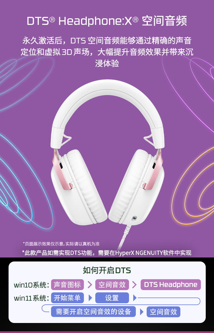 极度未知(HyperX) Cloud III 游戏耳机（白色）