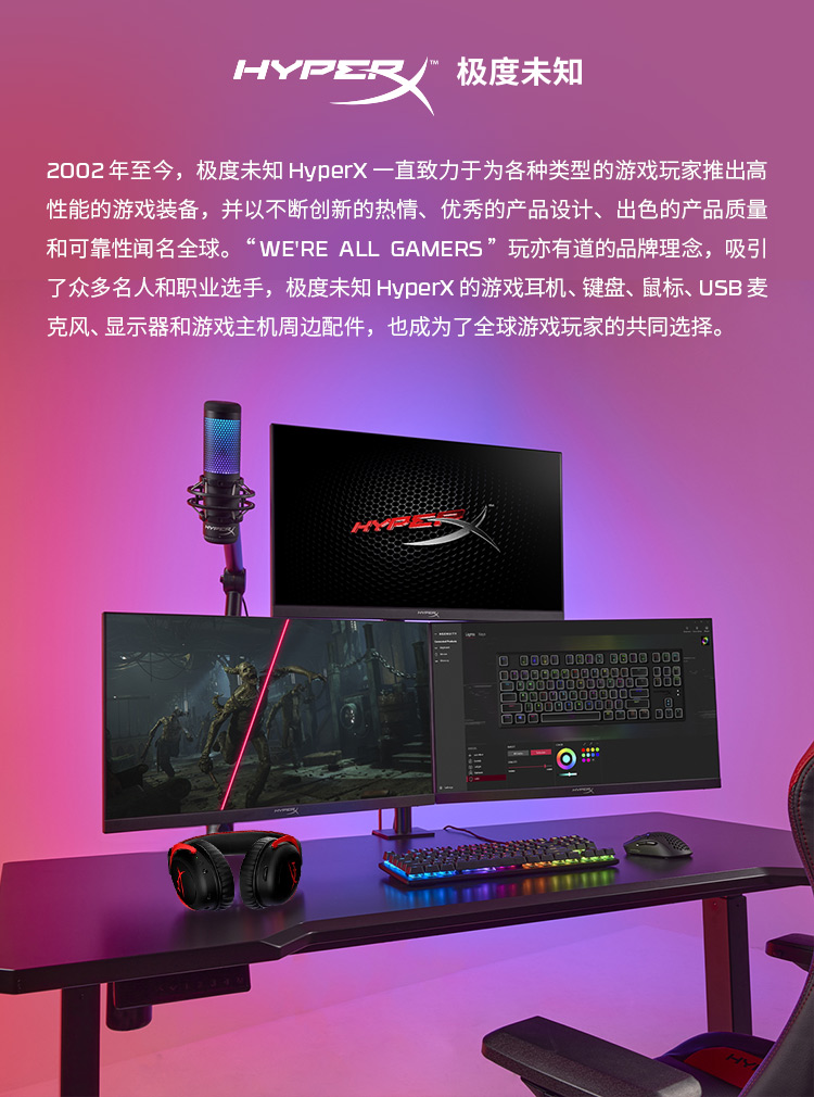 极度未知(HyperX) Cloud III 游戏耳机（白色）