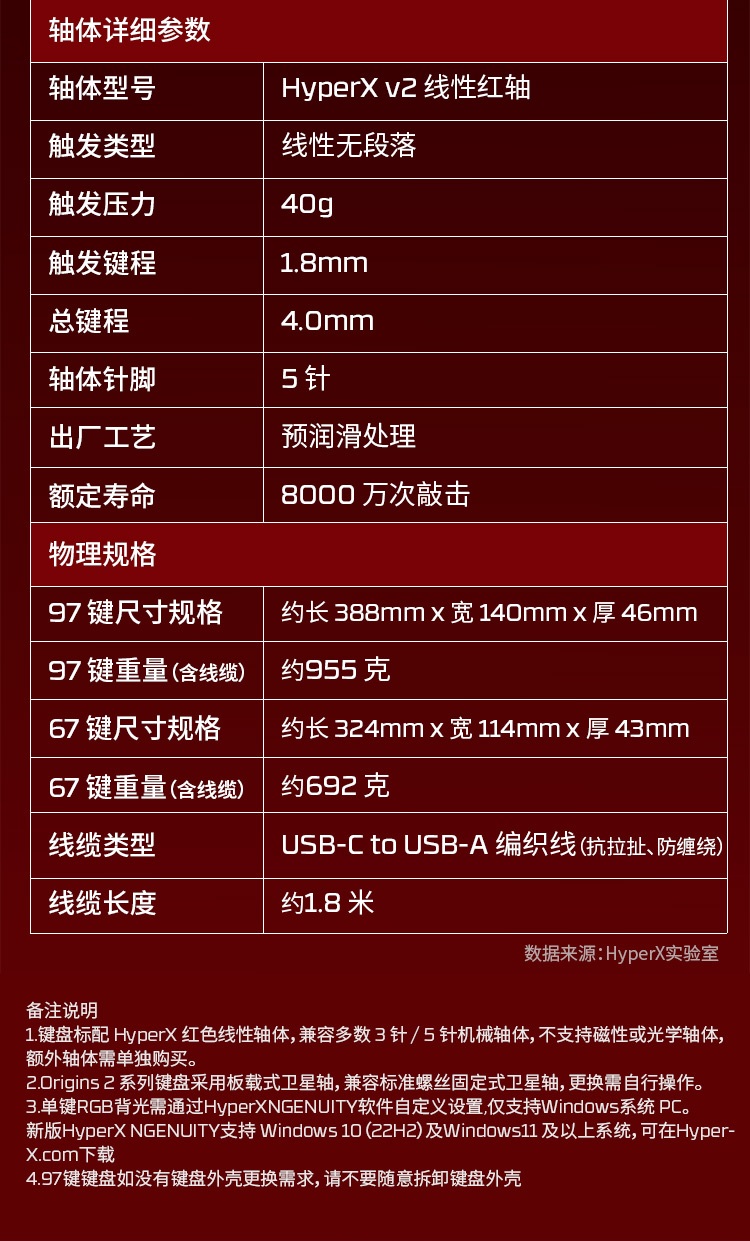 极度未知 (HyperX) Alloy Origins起源游戏机械键盘