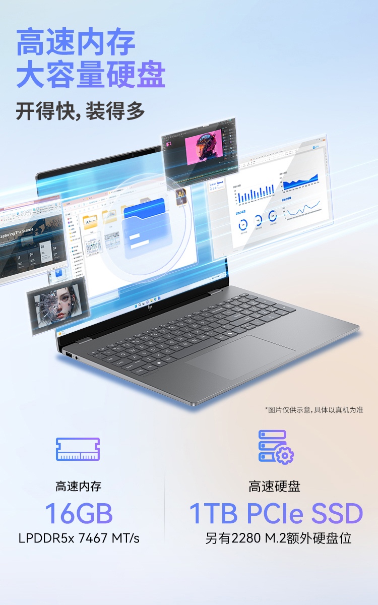 惠普 (HP) 星Book 14 14英寸笔记本电脑 14-em0352AU-银色