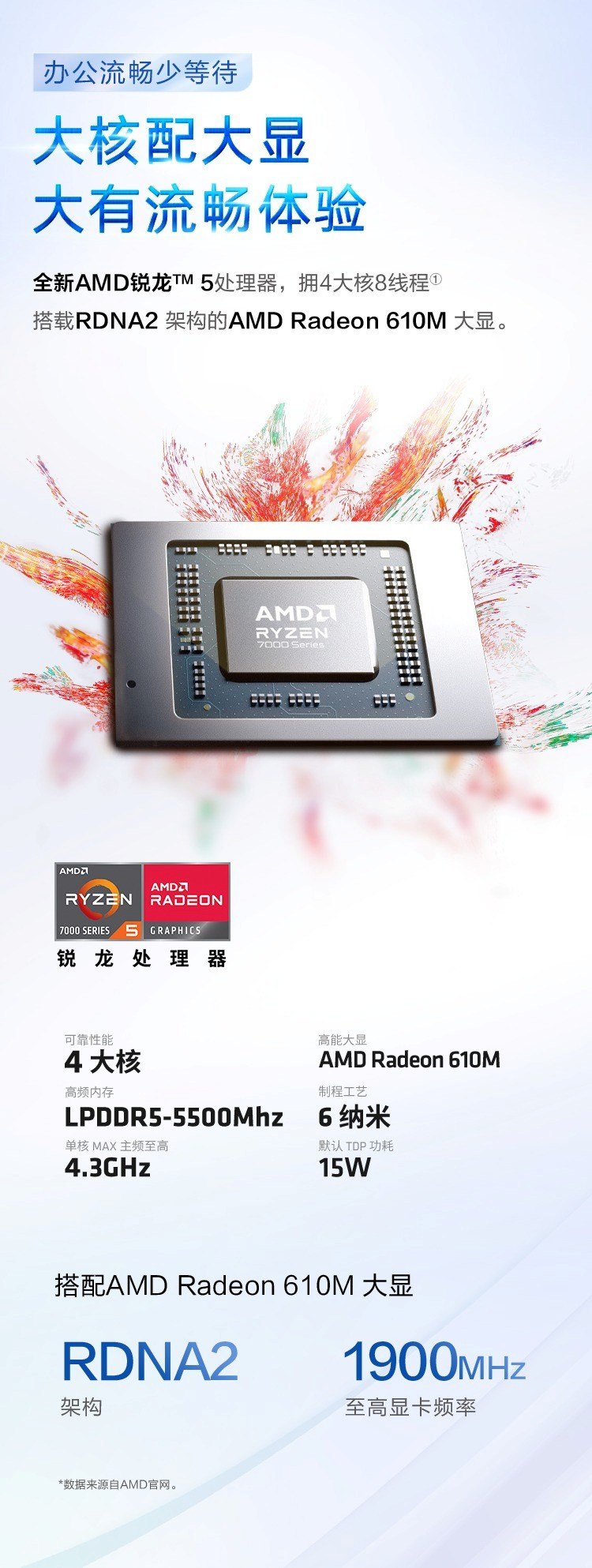 惠普 (HP) 星Book 15 15.6英寸笔记本电脑 15-fc0458AU - 灰色
