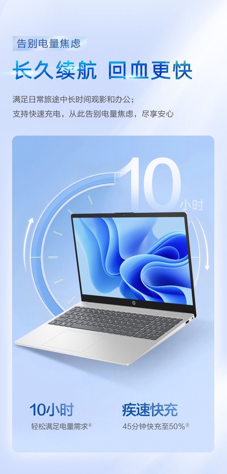 惠普 (HP) 星Book 15 15.6英寸笔记本电脑 15-fc0458AU - 灰色