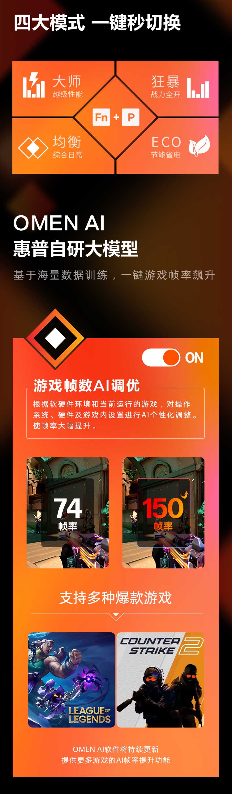 惠普(HP) OMEN 暗影精灵11 16英寸游戏笔记本电脑 16-am0003TX - 黑色