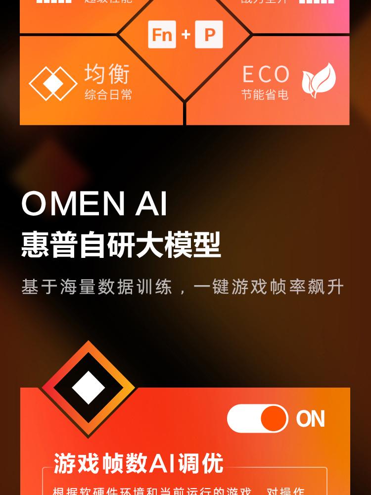 惠普(HP) OMEN 暗影精灵11 16英寸游戏笔记本电脑 16-ap0084AX - 黑色