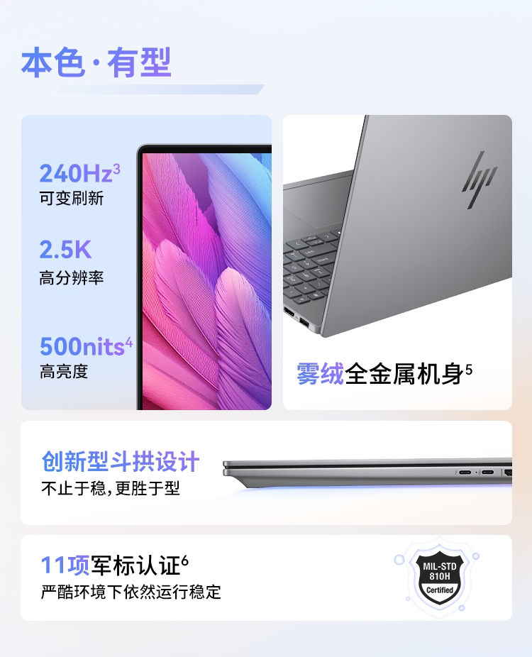 惠普 (HP) 星Book Pro 16 16英寸笔记本电脑 16-az0085TU - 灰色