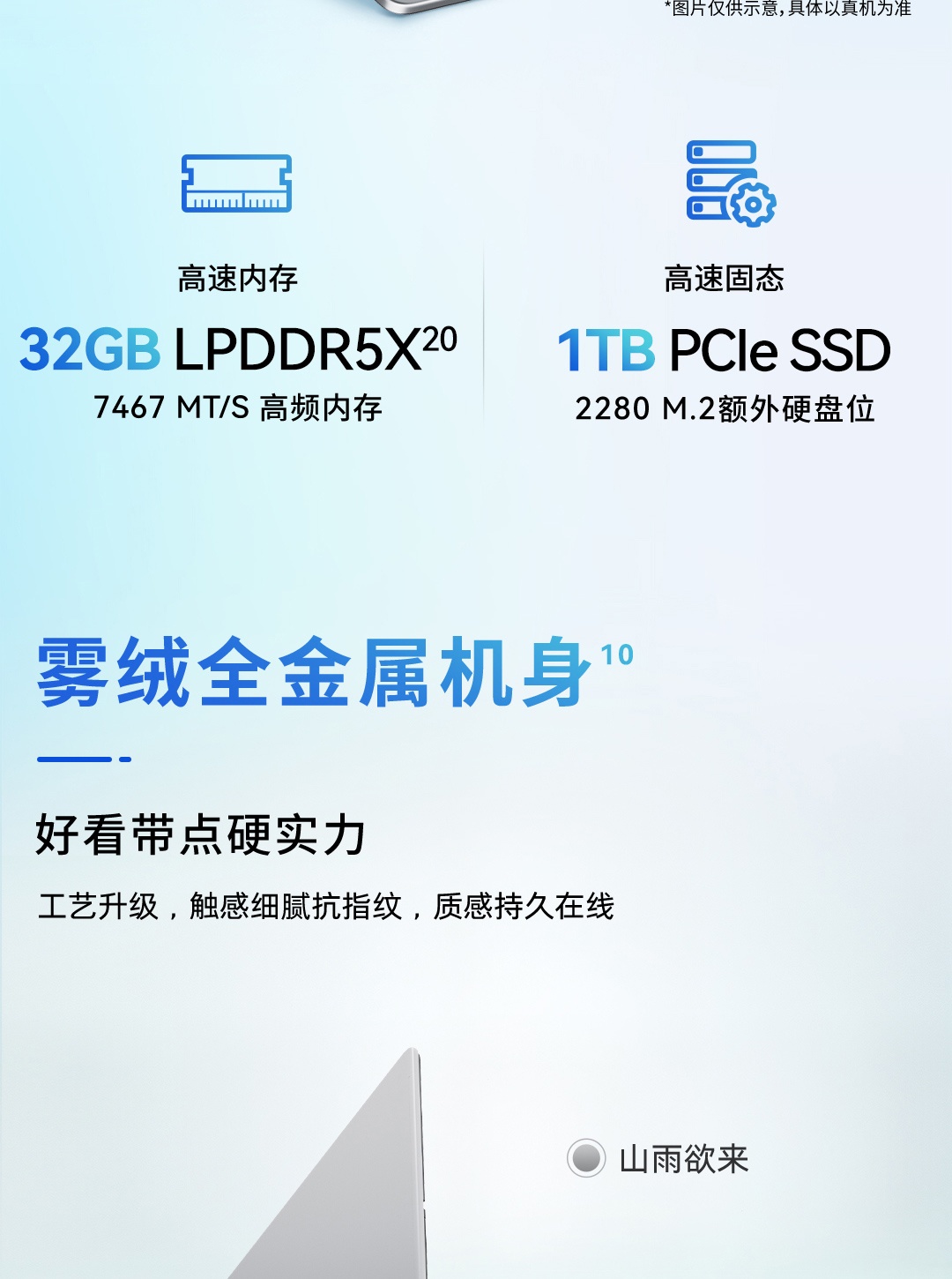 惠普 (HP) 星Book Pro AI 14英寸笔记本电脑 14-fr0051TU - 灰色