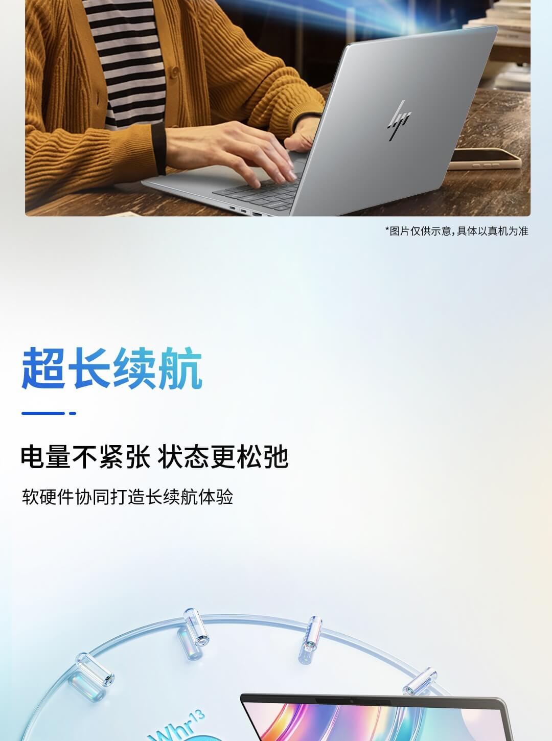 惠普 (HP) 星Book Pro AI 14英寸笔记本电脑 14-fr0051TU - 灰色