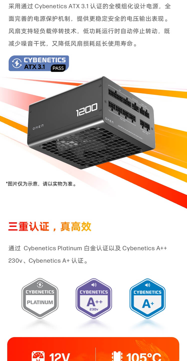 惠普 (HP) OMEN 暗影精灵11 45L 游戏台式机电脑 GT23-022gcn