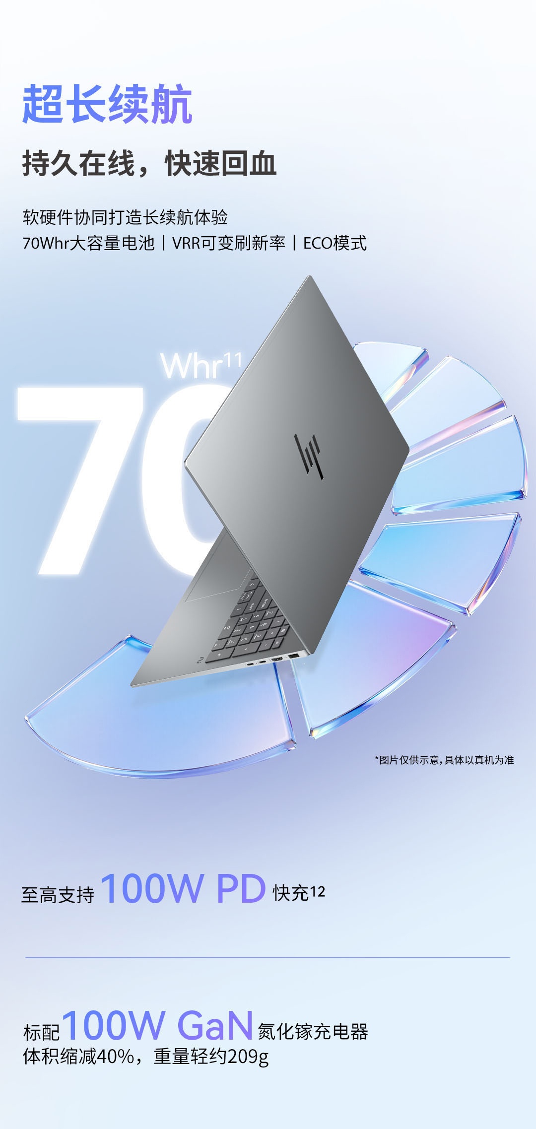 惠普 (HP) 星Book Pro 16英寸 AI 笔记本电脑 16-bh0090TU - 灰色