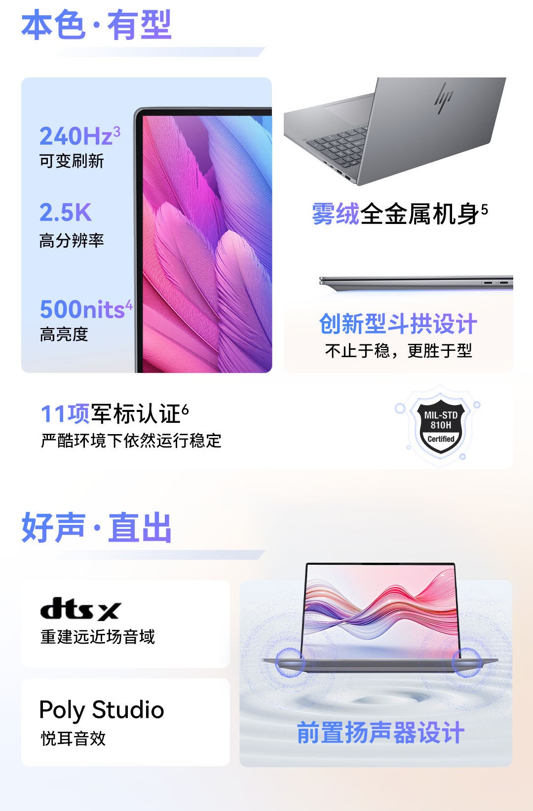 惠普 (HP) 星Book Pro 16英寸 AI 笔记本电脑 bh0091TU - 灰色