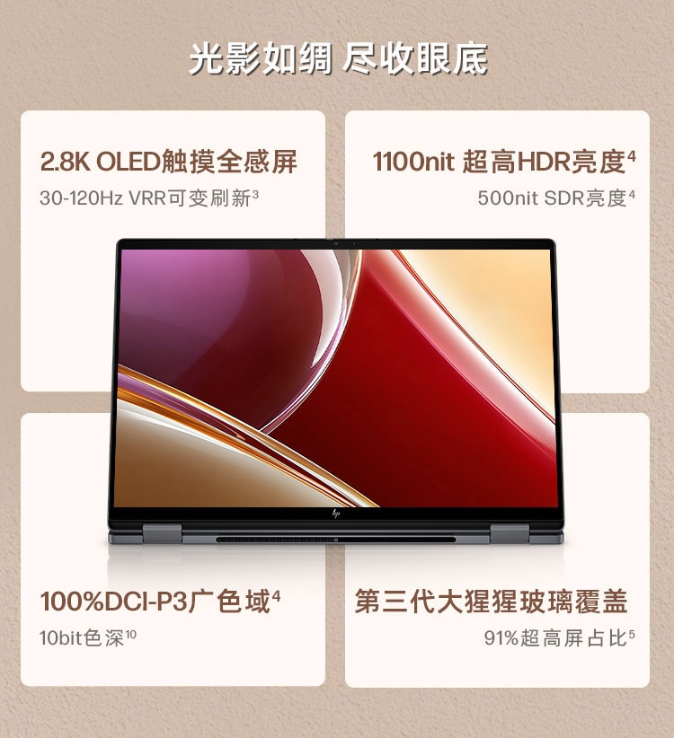惠普 (HP) 星Book X 360 16英寸 AI 翻转笔记本电脑 cb0006TU - 灰色