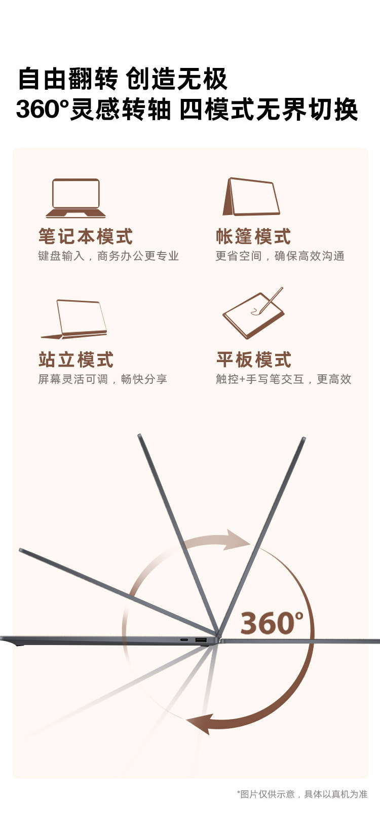 惠普 (HP) 星Book X 360 16英寸 AI 翻转笔记本电脑 cb0006TU - 灰色